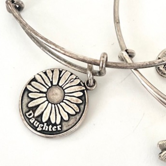 Alex and Ani 4 silver Charmed Bracelets - Picture 5 of 5